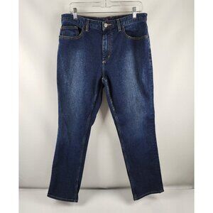 Johnston & Murphy Jeans 33x30 Mens Blue Slim Fit Dark Wash Denim